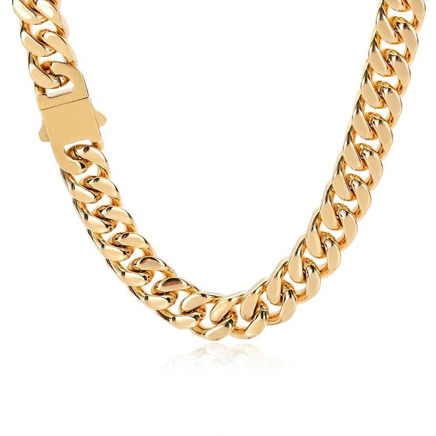 5–15mm Cuban Link Chain – All Sizes