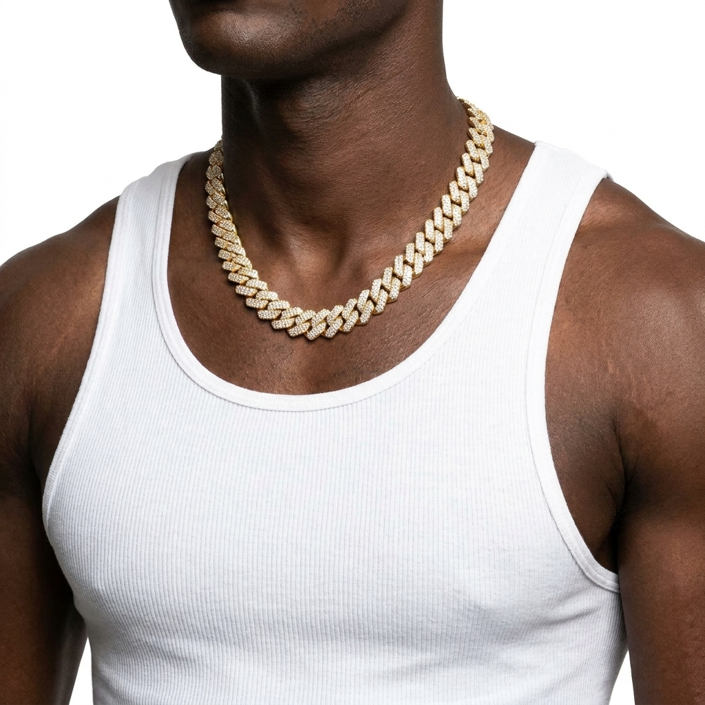 Diamond-Cut Cuban Link Chain