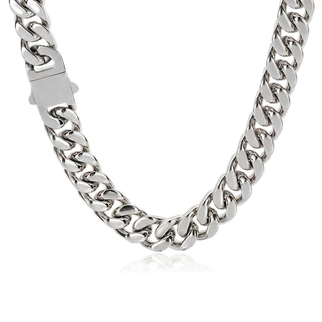 5–15mm Cuban Link Chain – All Sizes
