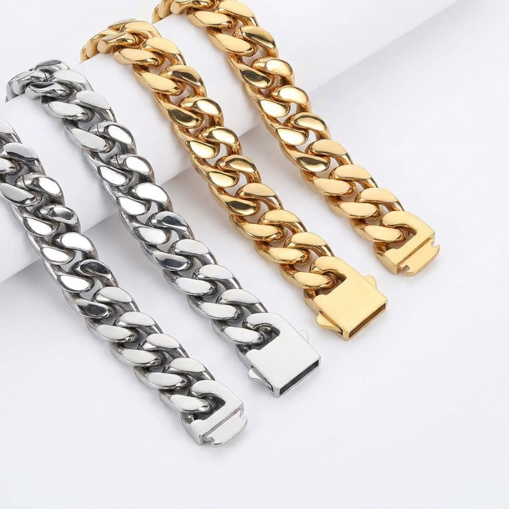 5–15mm Cuban Link Chain – All Sizes