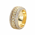 Iced Out Cuban Link Ring