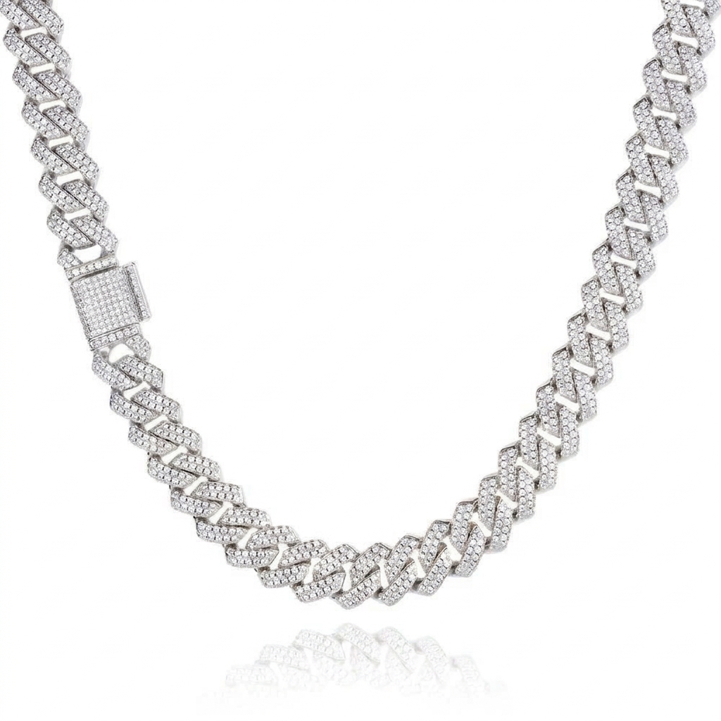 Diamond-Cut Cuban Link Chain