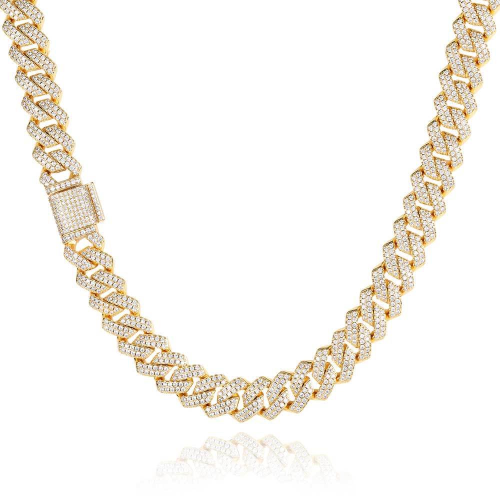 Diamond-Cut Cuban Link Chain